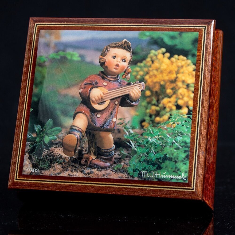 Authentic M.J. Hummel Handcrafted Ercolano Music Box |Swiss Movement | Vintage